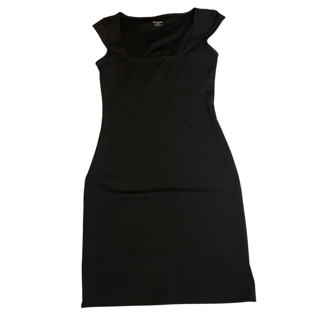 No Boundaries Bodycon Dress Square‎ Neck Sleeveless Casual XS sliming